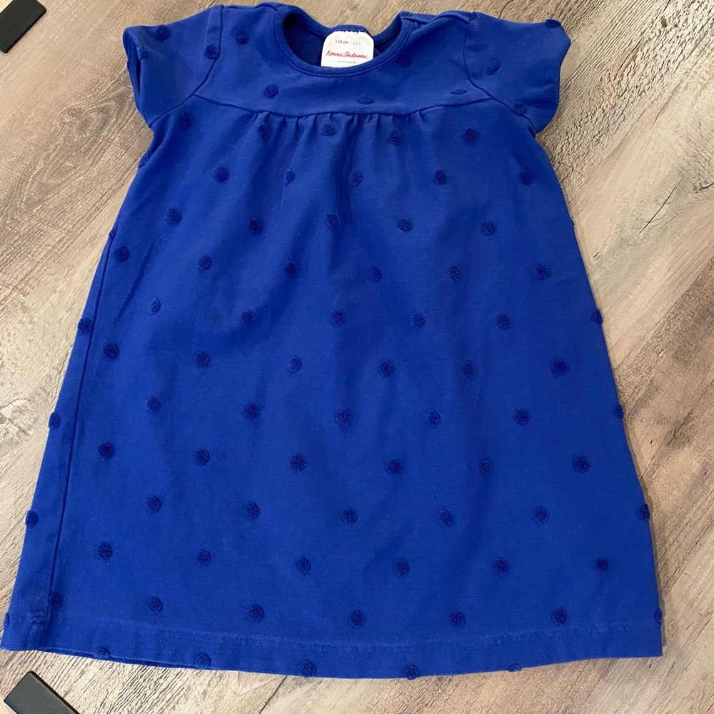 Hanna Andersson Blue Polkadot Dress